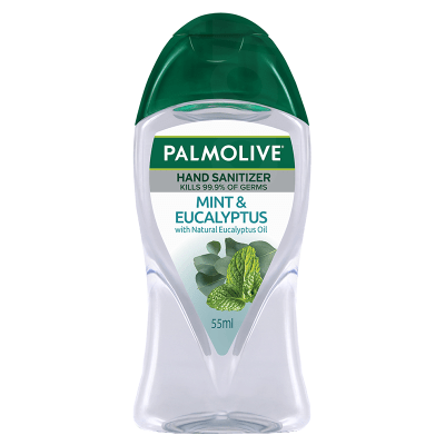 Palmolive Naturals Mint & Eucalyptus Hand Sanitizer 55 ml Bottle
