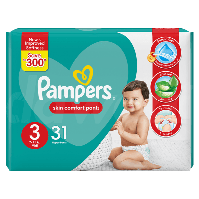 Pampers Jumbo Pack - Size 3 (7 - 11 Kg) Pants 31 Pcs. Pack