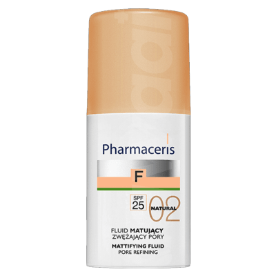 Pharmaceris F SPF 25 Natural 02 Mattifying Fluid Foundation 30 ml Pack