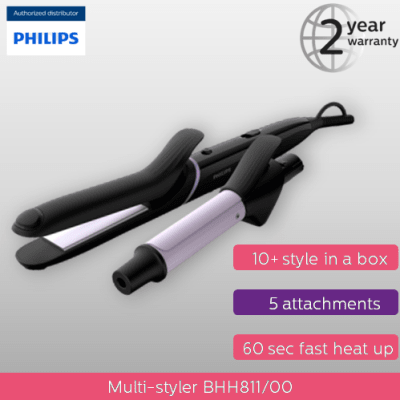 Philips StyleCare MultiStyler Straightener & Curler BHH811/00