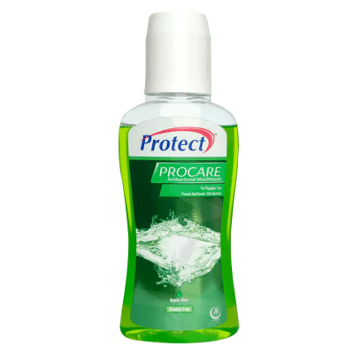 Protect Procare - Apple Mint Antibacterial Mouthwash 110 ml Bottle