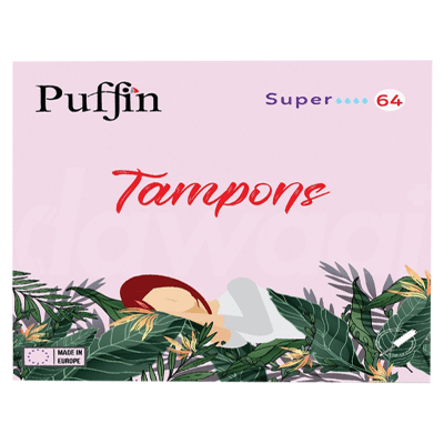 Puffin Super Tampon 64 Pcs. Pack