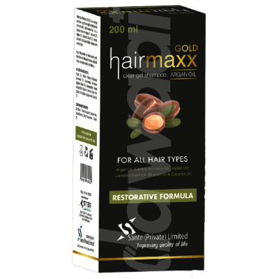 Hairmaxx Gold Shampoo 200 ml Gel Bottle
