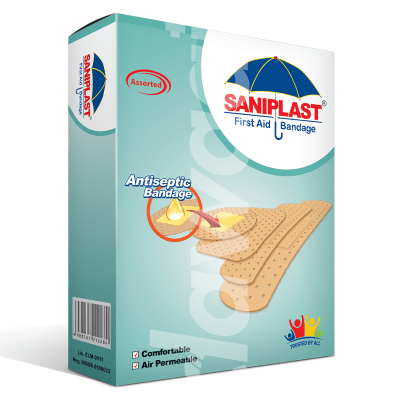 Saniplast Assorted (4 in 1) First Aid Bandage 20 Pcs. Pack