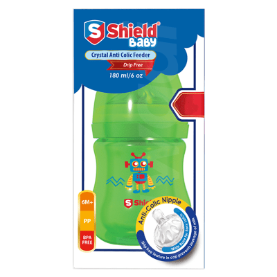 Shield Crystal Anti Colic Baby Feeder 180 ml Bottle