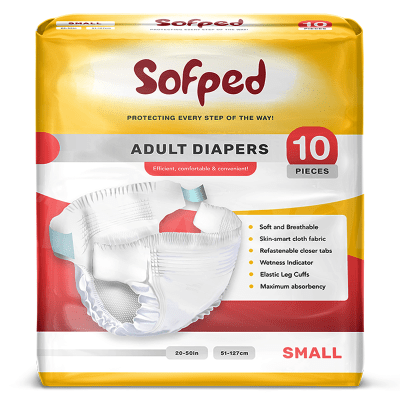 Sofped Small - Adult Diapers 10 Pcs. Pack