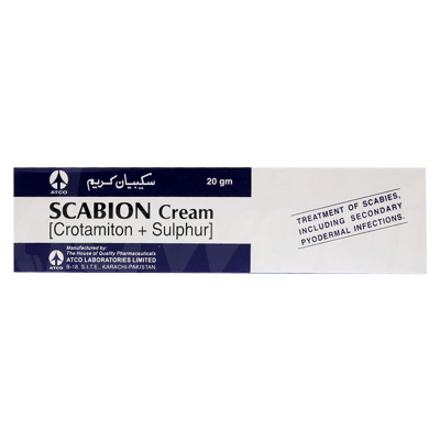 SCABION (Crotamiton,Sulphur) 20GM CREAM