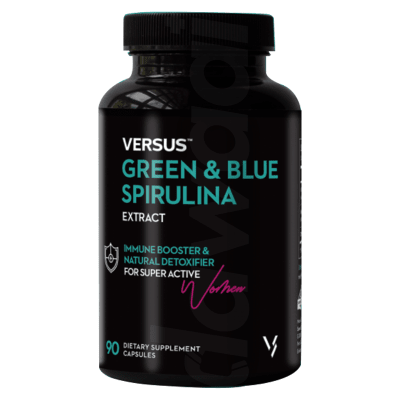 Versus Green & Blue Spirulina Extract Supplements 1 x 90's Capsules Pack