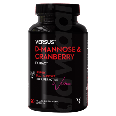 Versus D-Mannose & Cranberry Extract Supplements 1 x 90's Capsules Pack