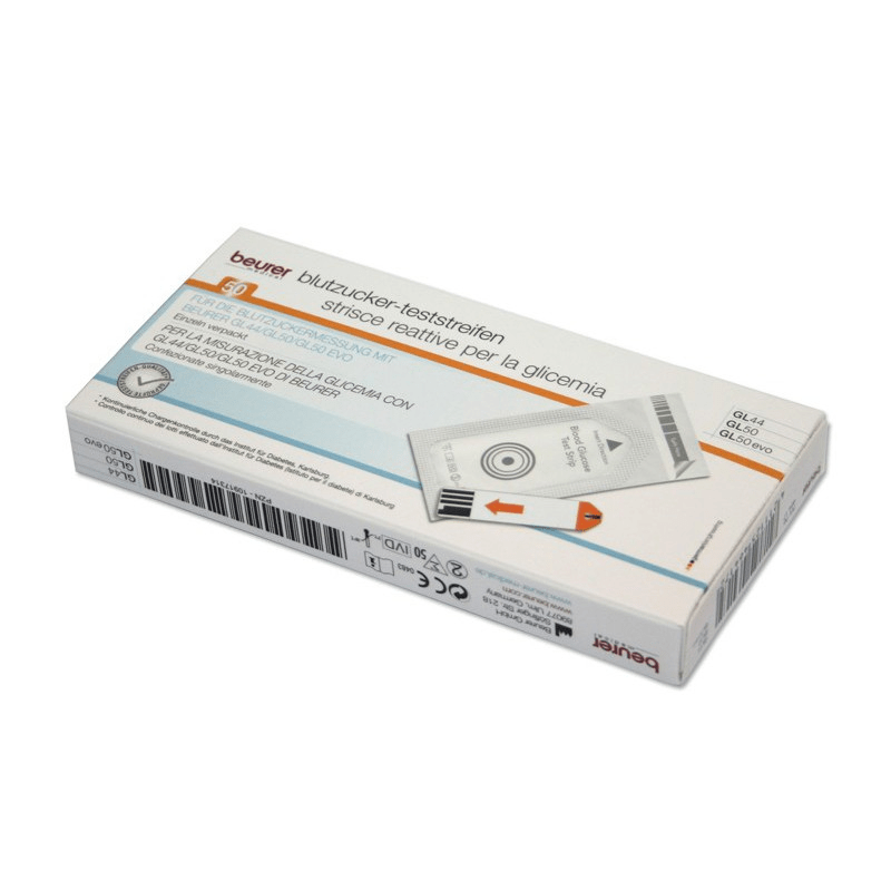 Beurer Glucose Monitor GL44 / GL50 Test Strips - 50 Strips