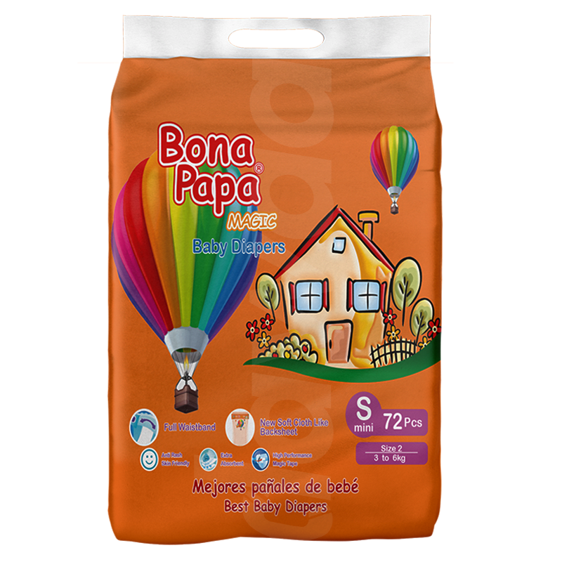 Bona Papa Magic Jumbo - Small Diapers 72 Pcs. Pack