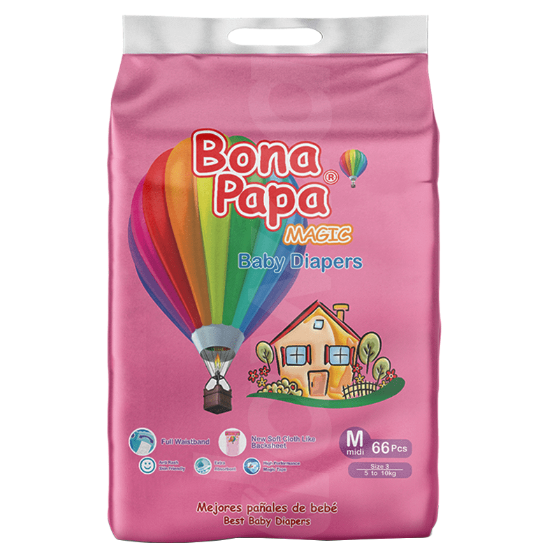 Bona Papa Magic Jumbo - Medium Diapers 66 Pcs. Pack