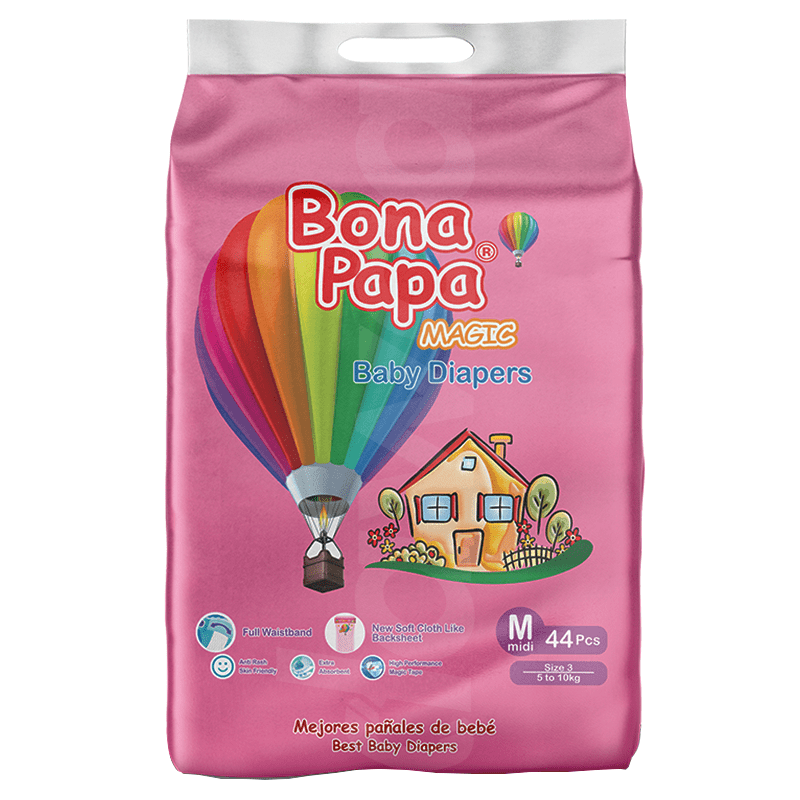 Bona Papa Economy Magic - Medium Diapers 44 Pcs. Pack