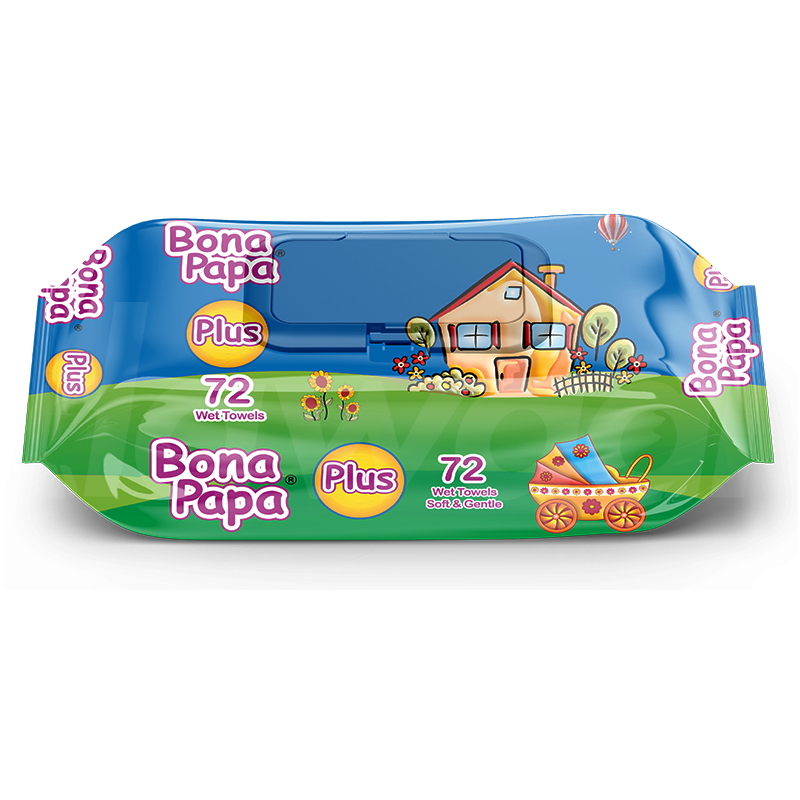 Bona Papa Plus Baby Wipes 80 Pcs. Pack