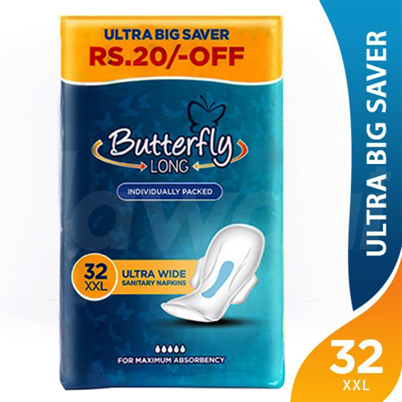 Butterfly Long Ultra - Big Saver Trio Pack Sanitary Pads 32 Pcs. Pack