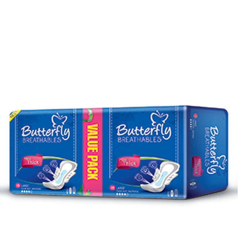 Butterfly Breathables Maxi Thick Value Pack Large