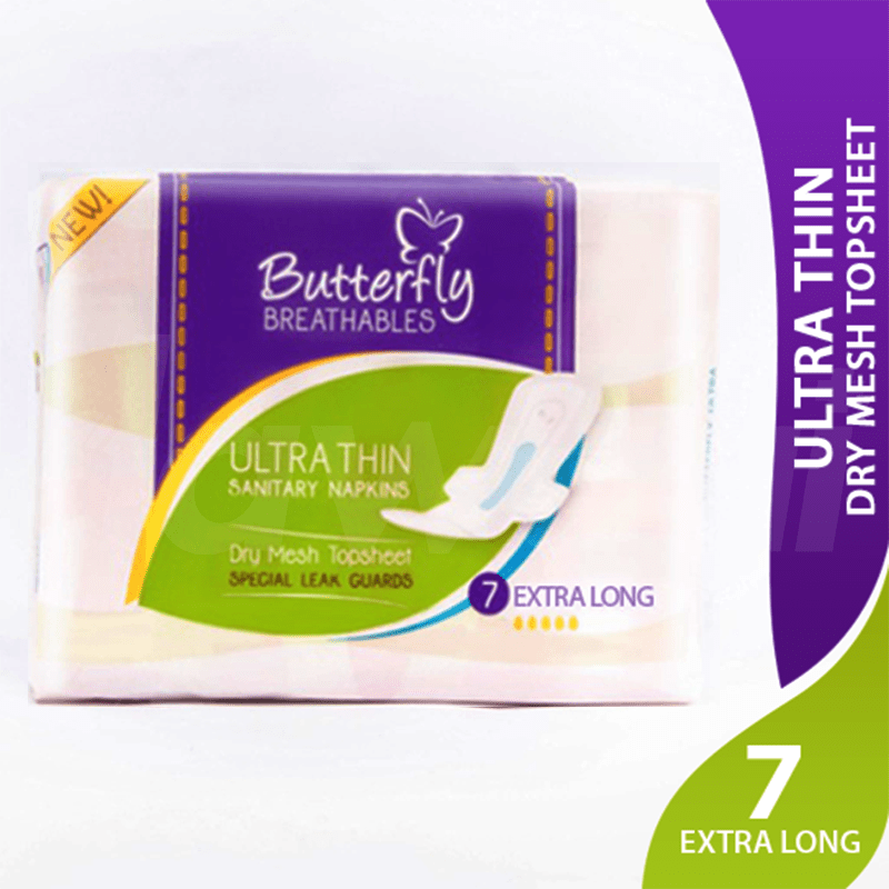 Butterfly Breathables Dry Net Mesh - Large Sanitary Pads 8 Pcs. Pack. 