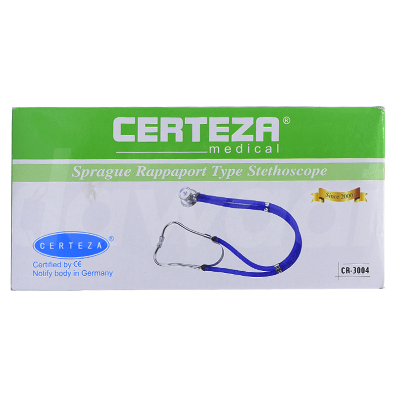 Certeza Stethoscope (Double Tube / Rappaport Head) - CR-3004 (