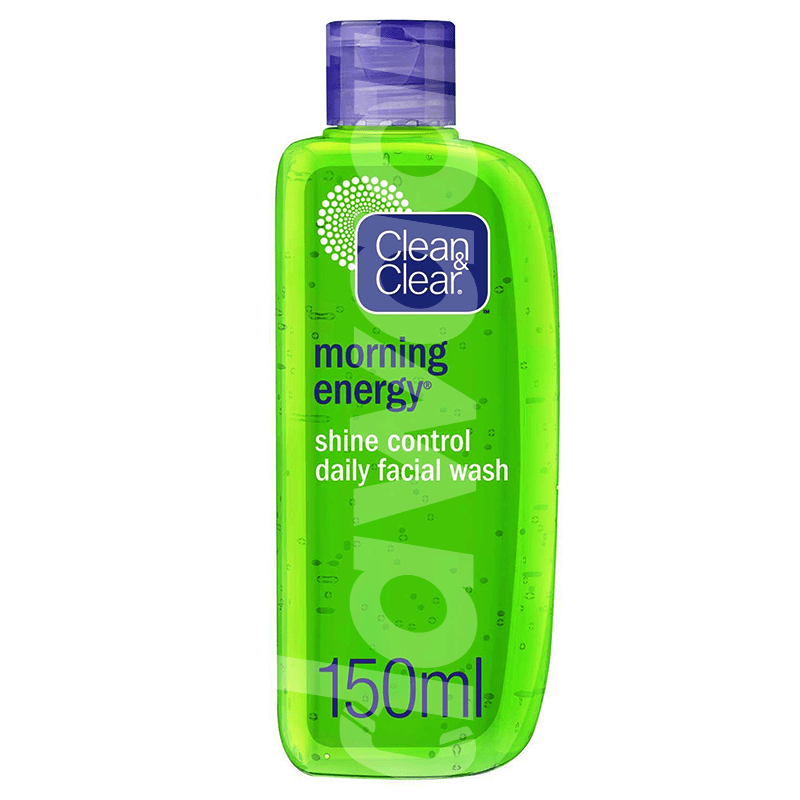 Clean & Clear Daily facial wash morning energy shine control, 150 ml