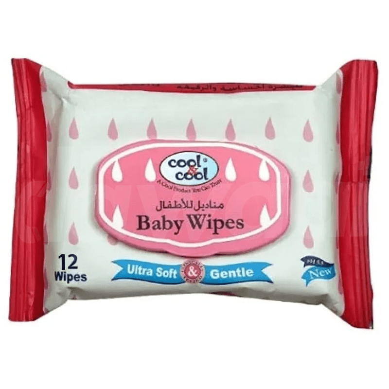 Cool & Cool Baby Wipes (Travel Pack)