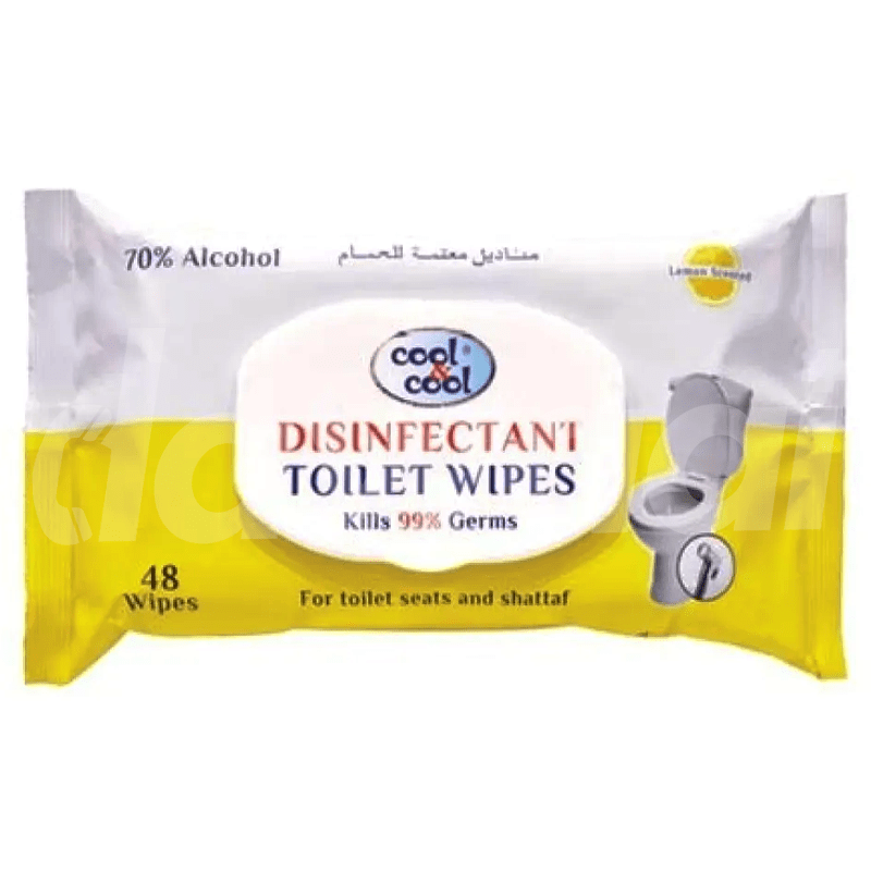 Cool & Cool Disinfectant Toilet Wipes