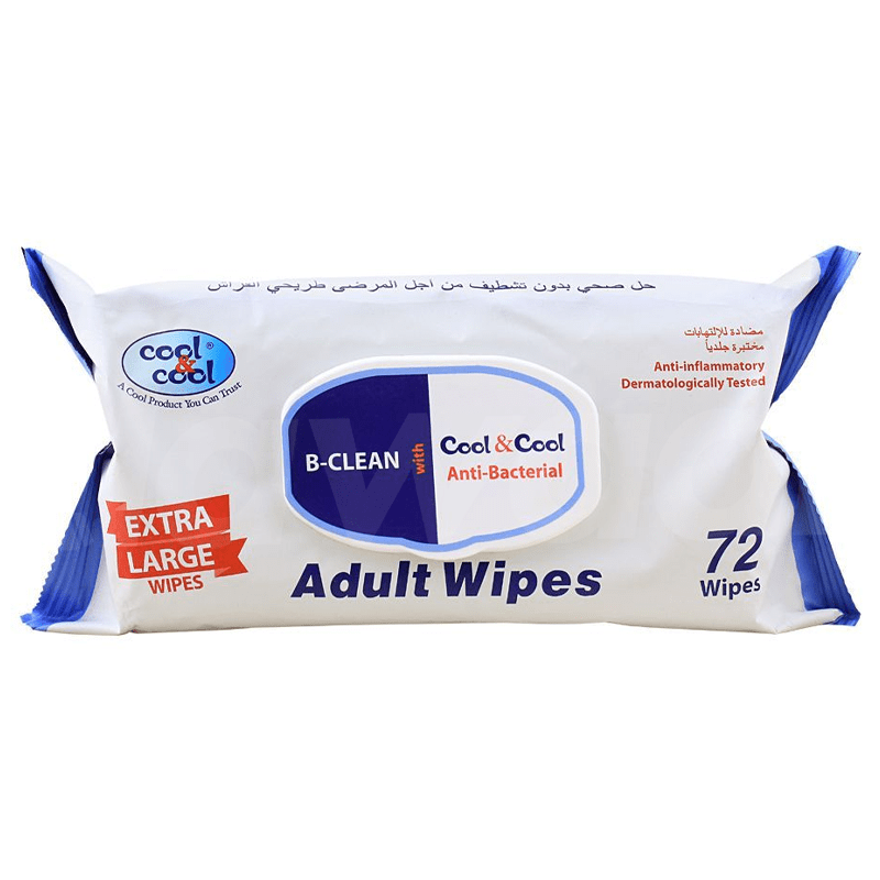 Cool & Cool B-Clean Anti Bacterial Adult Wipes