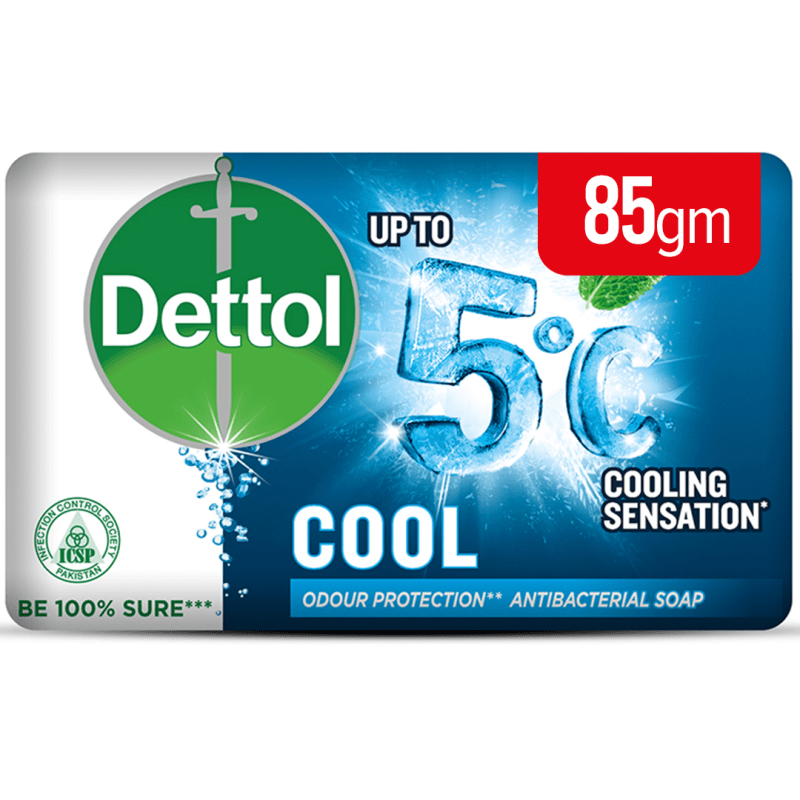 Dettol Cool Antibacterial Bar Soap 80 gm Pack