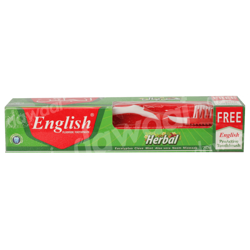 English Herbal Toothpaste Brush Pack  70g