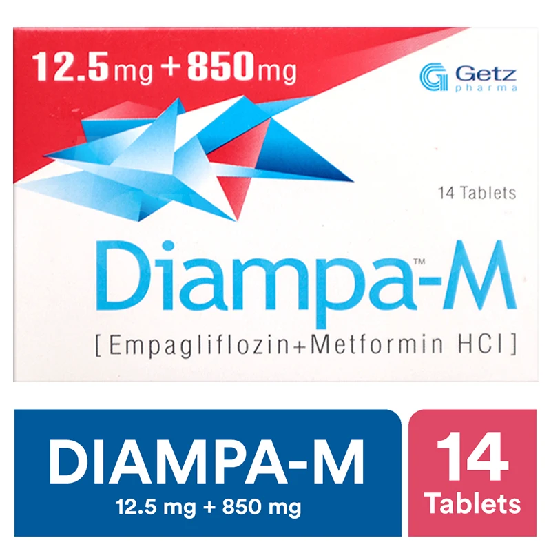 Diampa-M 12.5 Mg / 850 Mg Tablet: View Uses, Side Effects, Price And  Substitutes | Dawaai - Dawaai.pk