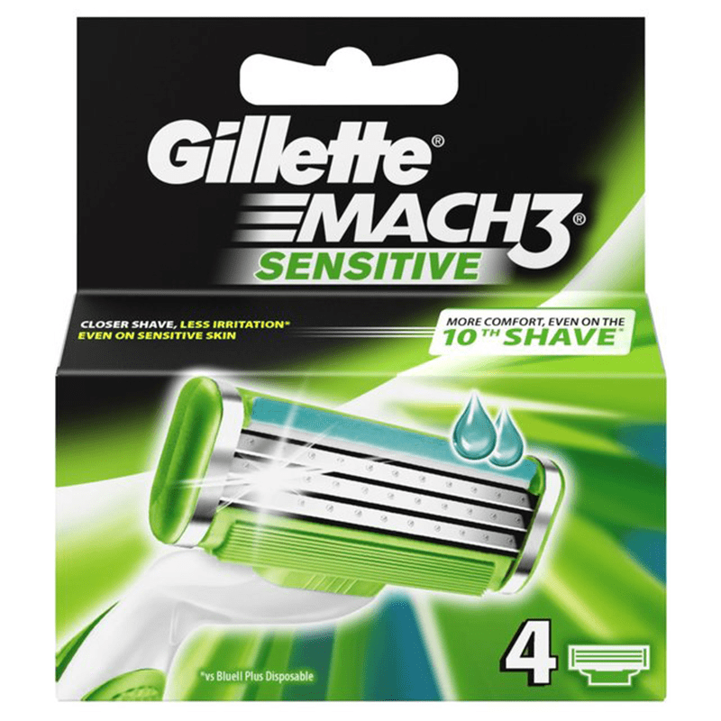 Gillette Mach 3 Sensitive Blades 4's