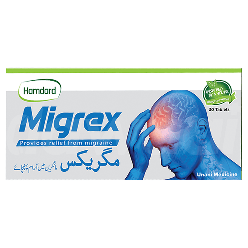 Hamdard Migrex Tablet 3 x 10's Pack