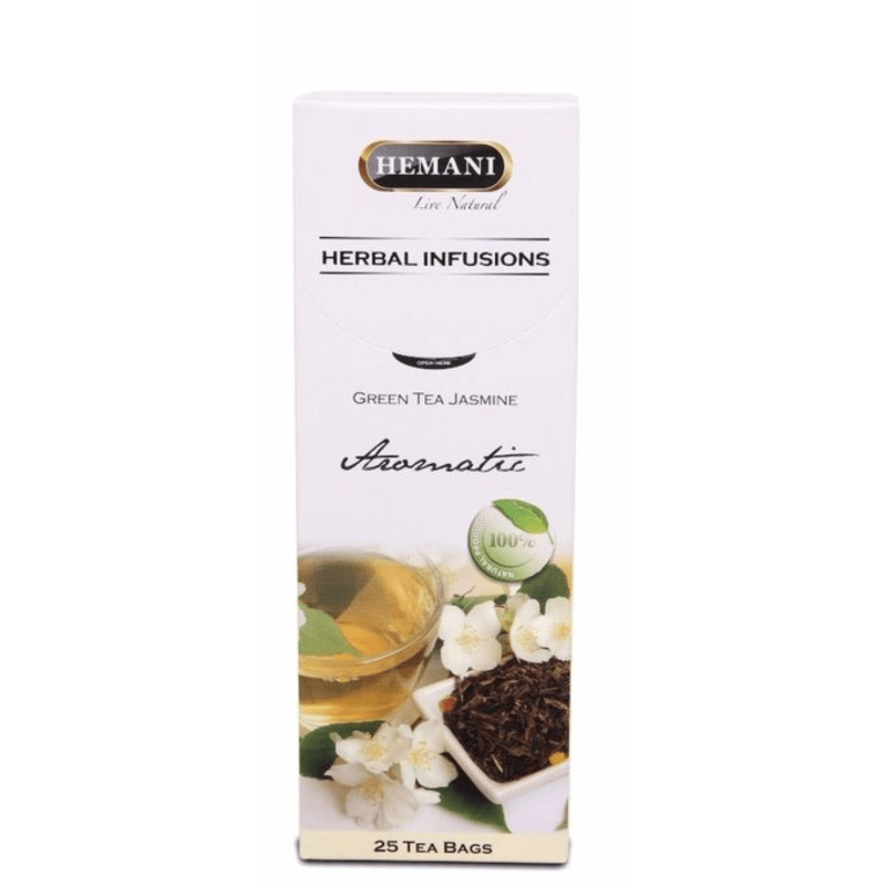 Hemani Aromatic Green Tea Jasmine 25 Tea Bags