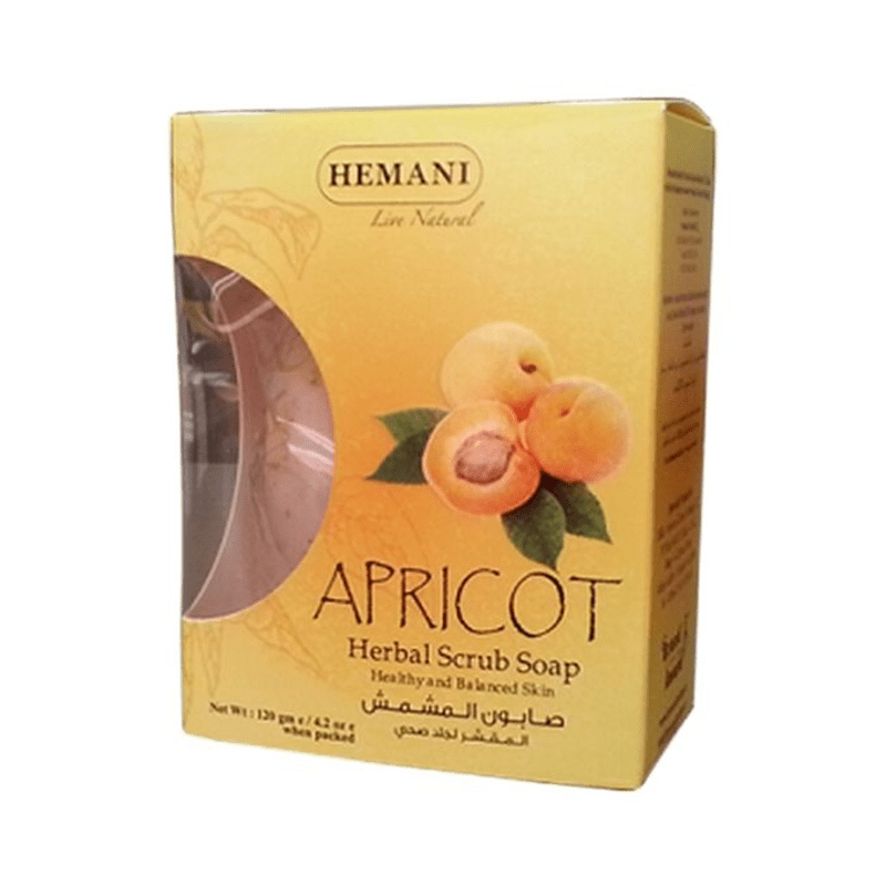 Hemani Apricot Herbal Scrub Soap 120Gm