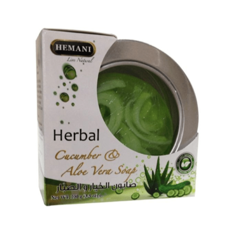 Hemani Herbal Cucumber & Aloe Vera Tin Soap 100Gm