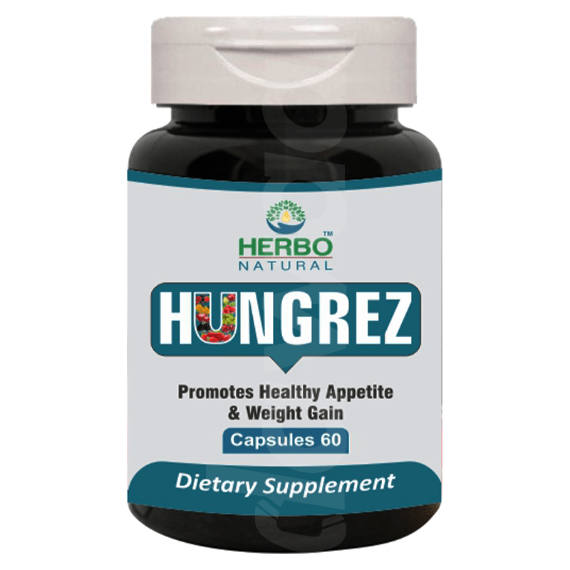 Herbo Natural Hungrez Supplement 1 x 60's Capsules Bottle