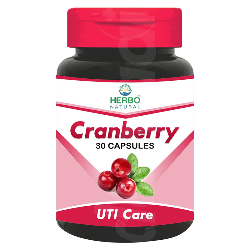 Herbo Natural Cranberry (UTI Care) Supplements 1 x 30's Capsules Bottle