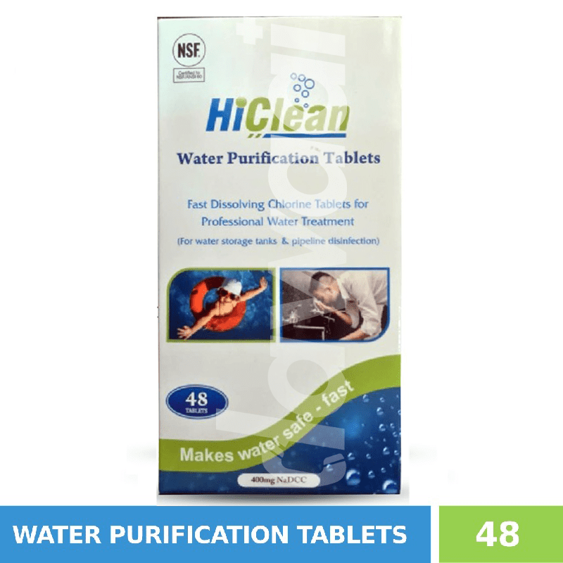 HiClean Water Purification Chlorine Tablet 1 x 48's Pack