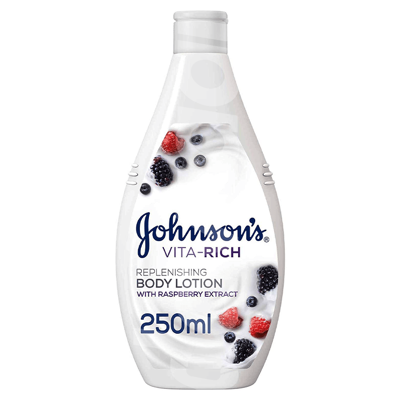 JOHNSON’S Vita-Rich, Replenishing Raspberry Extract Body Lotion 250 ml Bottle