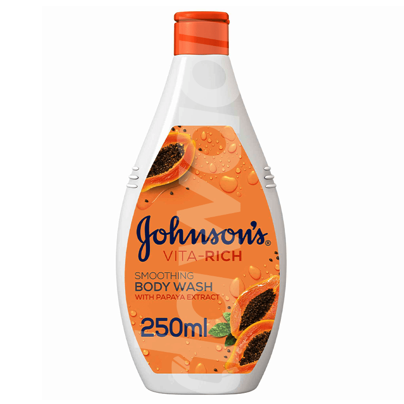 JOHNSON’S Vita-Rich, Smoothing Papaya Body Wash 250 ml Bottle
