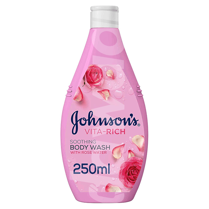 JOHNSON’S Vita-Rich, Soothing Rose Water Body Wash 250 ml Bottle