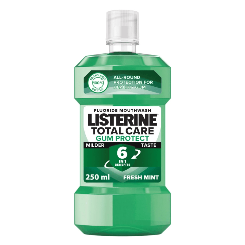 Listerine Mouthwash Teeth & Gum Defence Milder Taste Soft Mint 250 ml