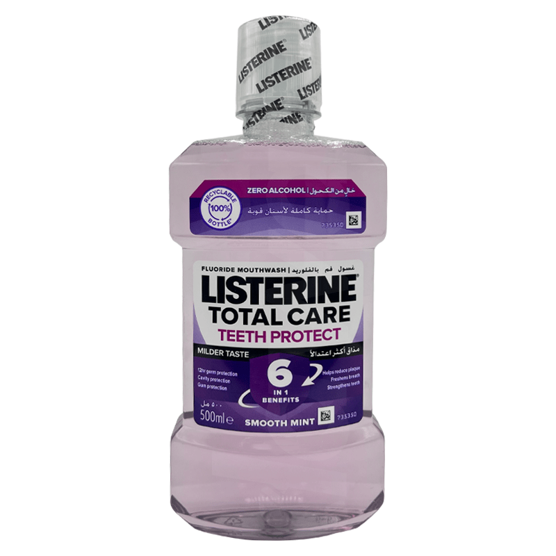 Listerine Mouthwash Total Care Zero Alcohol Smooth Mint 500 ml