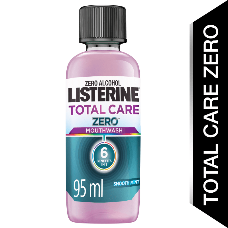 Listerine Mouthwash Total Care Zero Alcohol Smooth Mint 95 ml