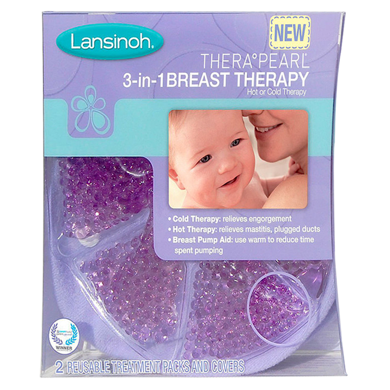 Lansinoh Therapearl 3 In 1(Hot or Cold Gel) Reusable Therapy  2 Pcs. Pack