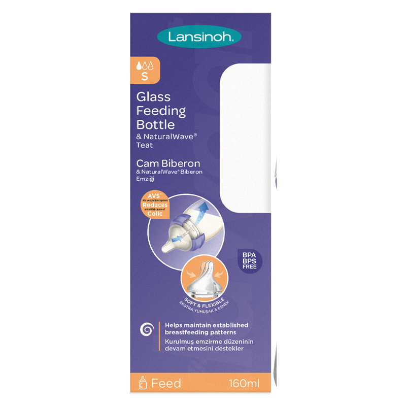 Lansinoh Glass Feeding Bottle 160 ml Pack