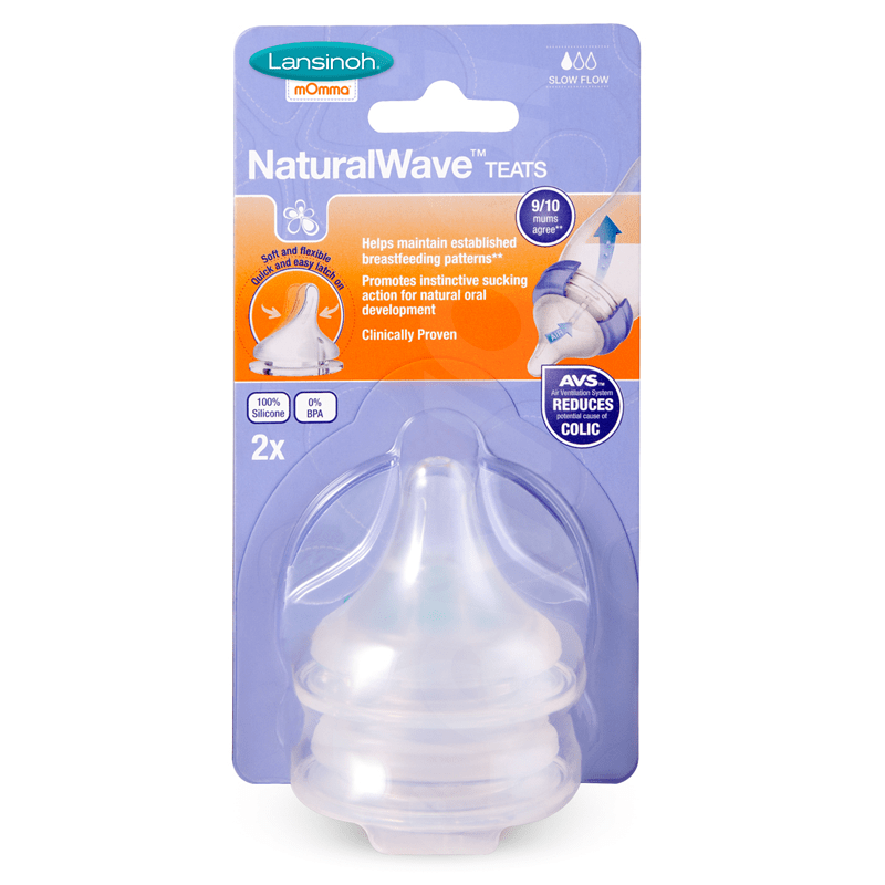 Lansinoh Slow Flow Natural Wave Teat 2 Pcs. Pack