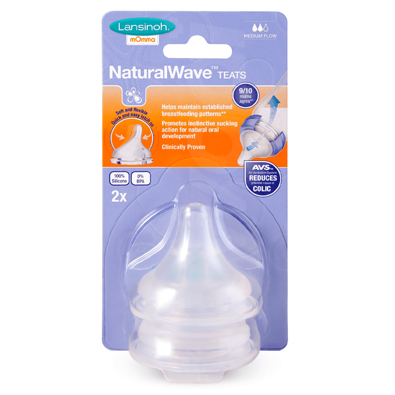 Lansinoh Medium Flow Natural Wave Teat 2 Pcs. Pack