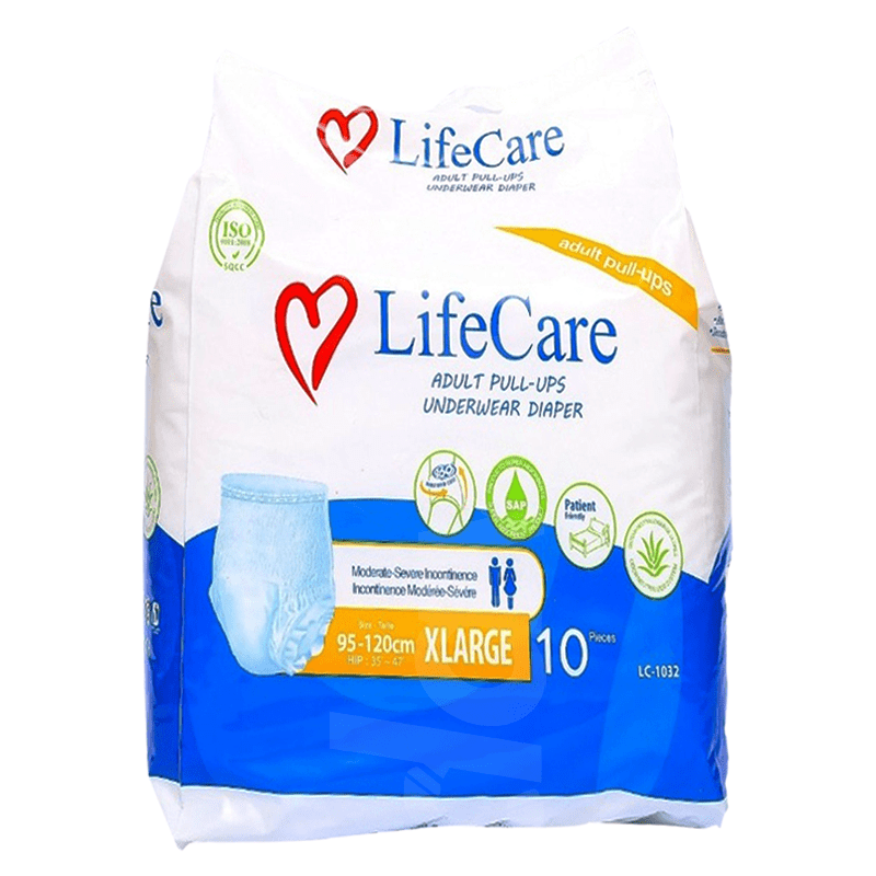 Life Care Adult Extra Large Pull - Up Diaper 10 Pcs. Pack