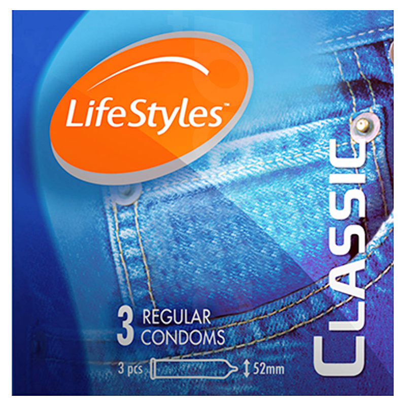 Lifestyles Classic Condoms 3,s Pack