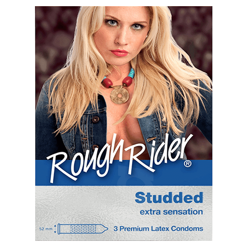 Rough Rider Studded Condoms 3,s Pack